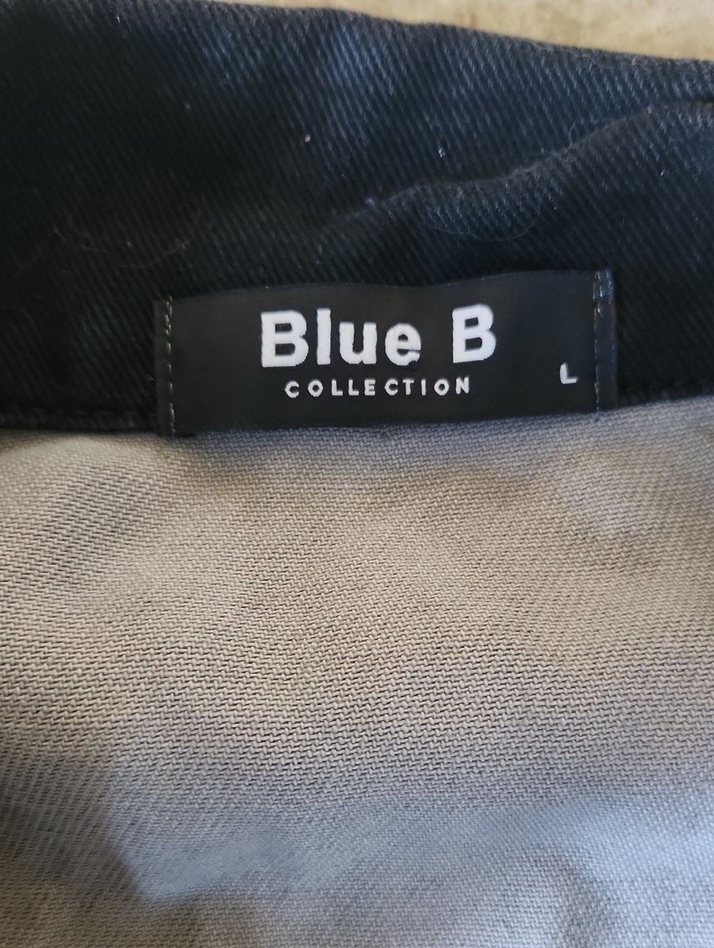 Distressed Black Denim & Cheetah Print Jacket - Picture 4 of 5
